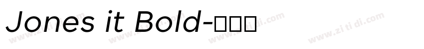 Jones it Bold字体转换